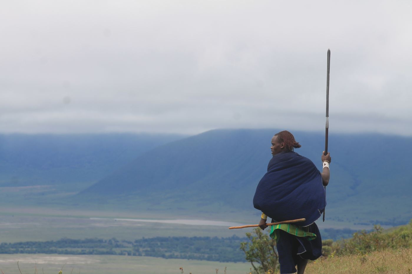 maasai at ngorongoro